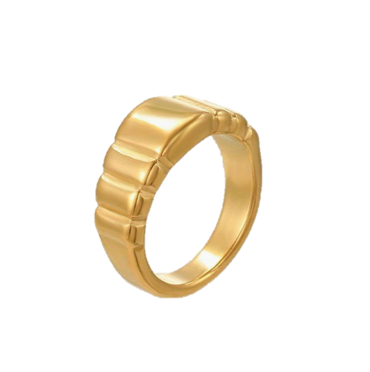 PYRAMIDE STUD  SIGNET RING